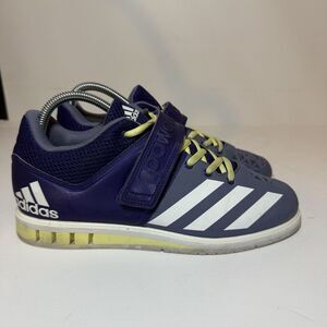 Adidas Powerlift 3 Weightlifting Shoes AQ4477 Womens 8 M Purple White CrossFit
